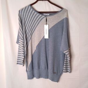 Calvin Klein woman's top gray Small New